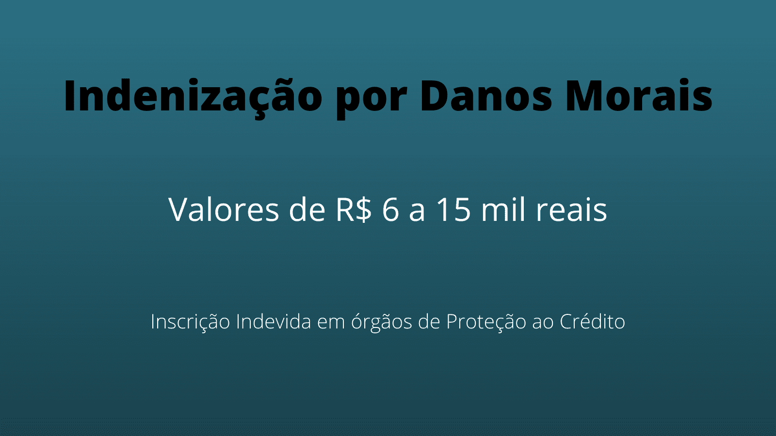 Danos Morais - Inscrição Indevida